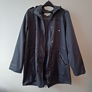 Junarose Grey Winter Jacket With Hood